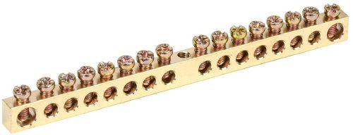 Шина IEK PEN "земля-ноль" 6х9мм 16/1 16 групп крепление по центру картинка 